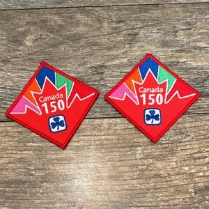 Canada 150 Embroidered Patches badges girl guides of Canada